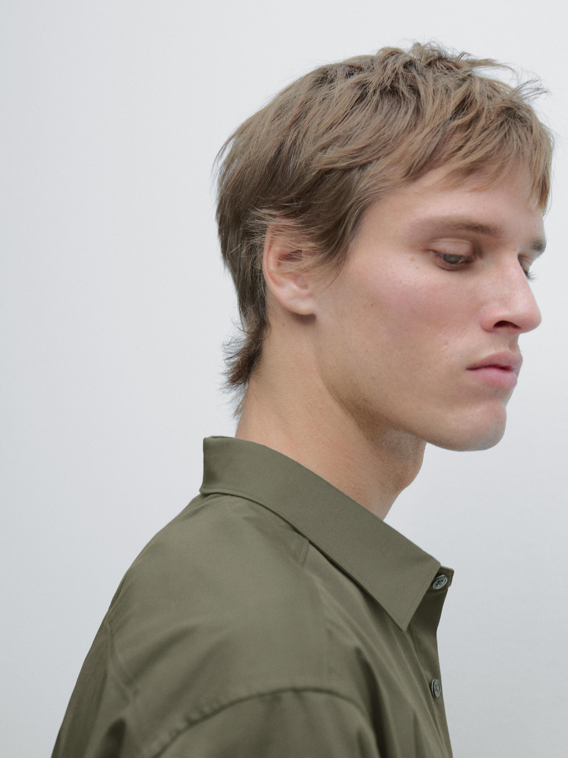 Regular-fit 100% cotton shirt